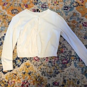 White cardigan